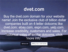 Tablet Screenshot of dvet.com